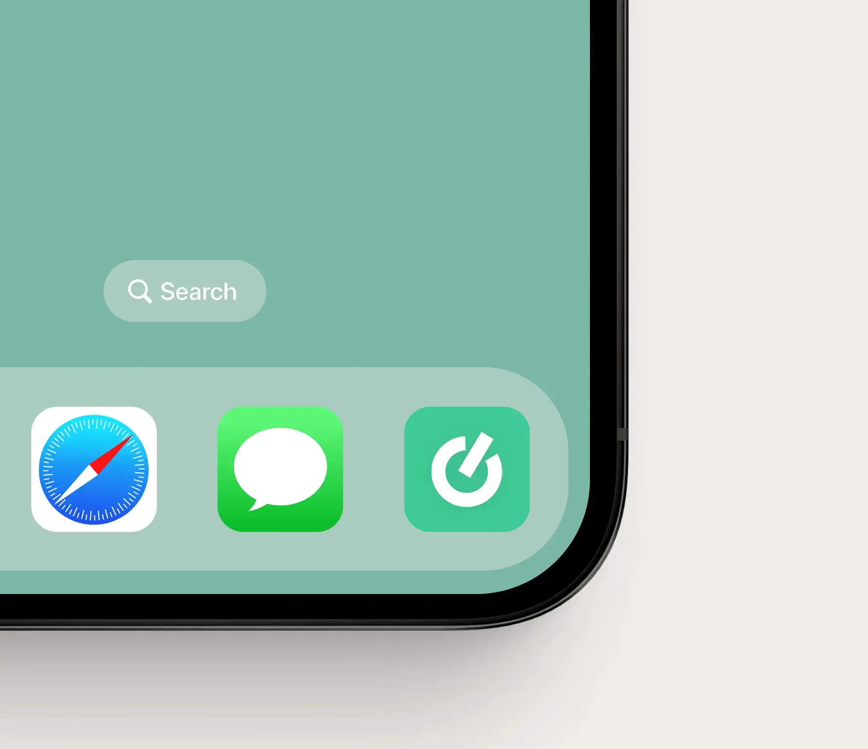 Symbol von Technik & Natur auf dem Startbildschirm eines iPhones