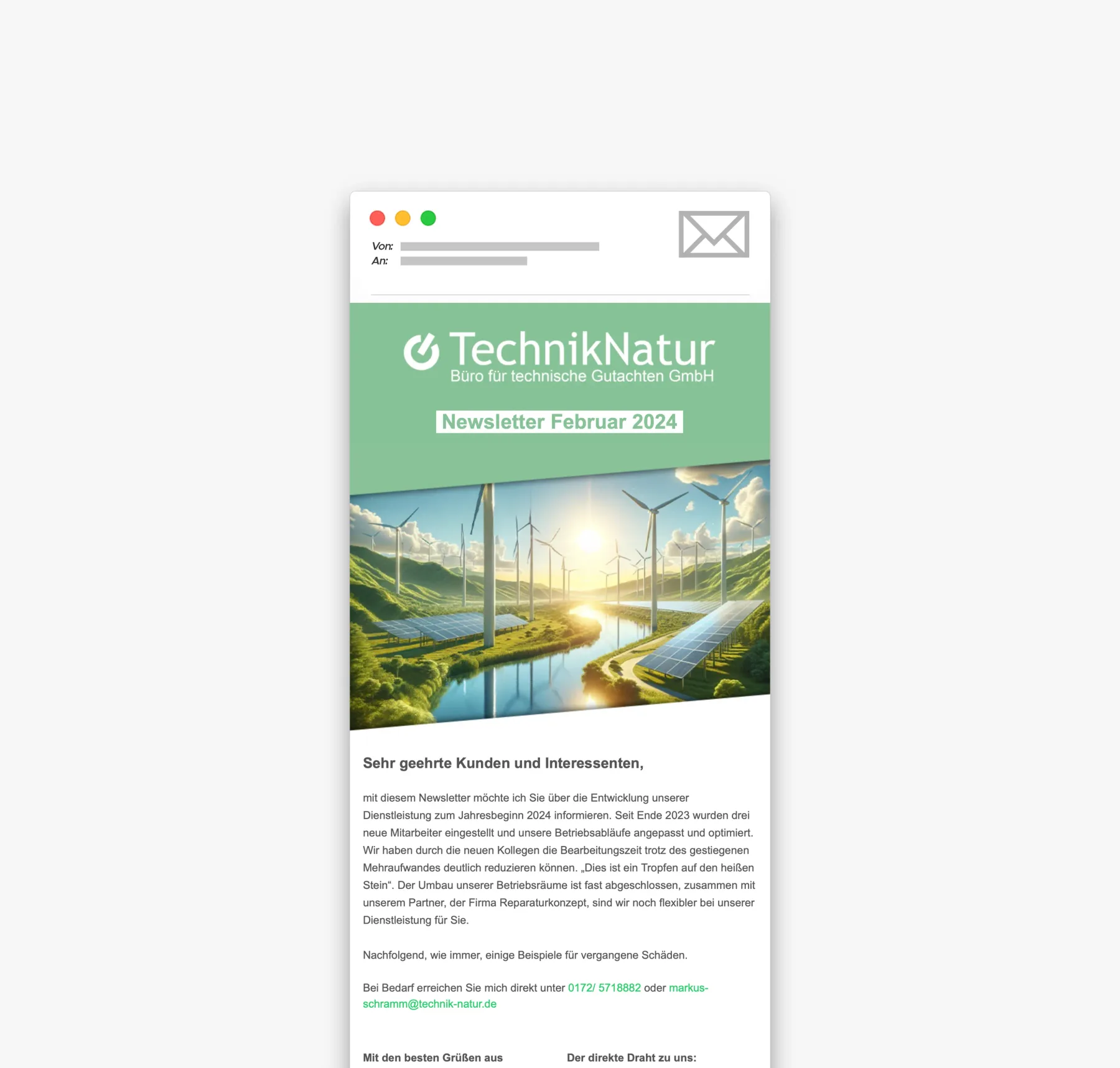 Newsletter von Technik & Natur im Postfach